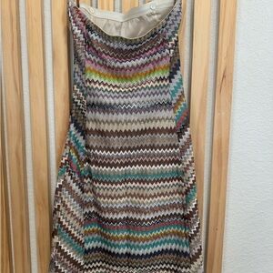 MISSONI - Strapless Lurex Knit Mini dress